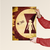 Black Widow – Vintage Silhouette Poster